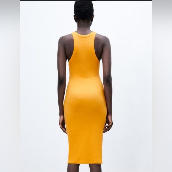 Zara Yellow Midi Dress - Picture 2 of 8